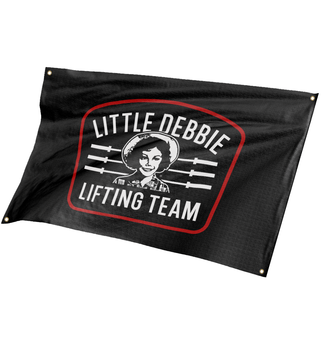 LITTLE DEBBIE LIFTING TEAM FLAG WORK HARD SNACK HARD