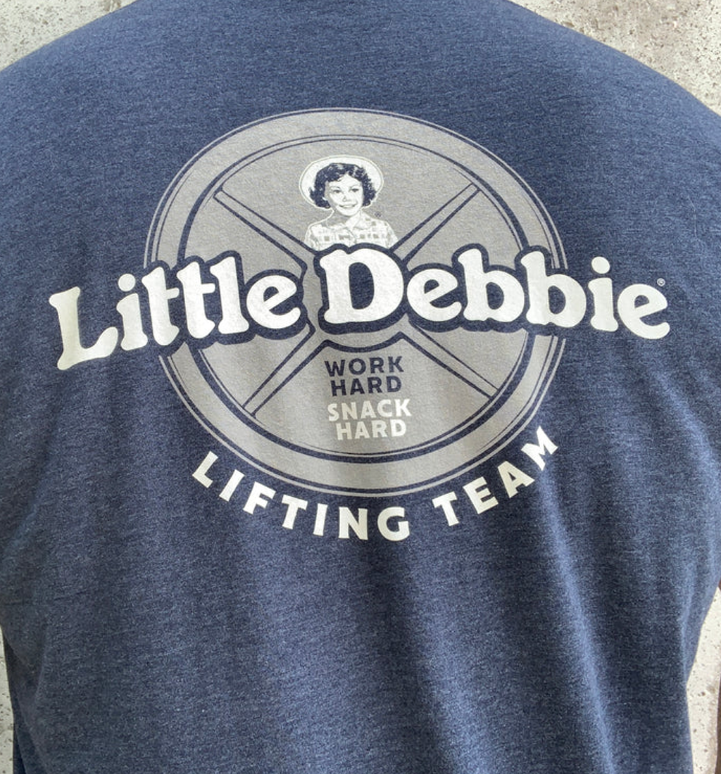 LITTLE DEBBIE LIFTING TEAM SHIRT - RETRO BOWTIE