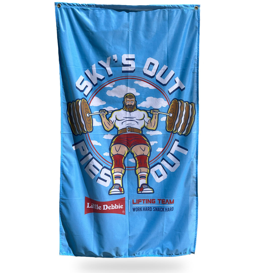 SKY'S OUT PIES OUT FLAG
