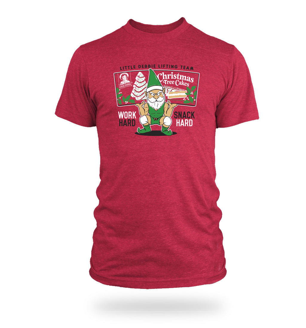 CHRISTMAS TREE CAKE BOX SQUATS SHIRT